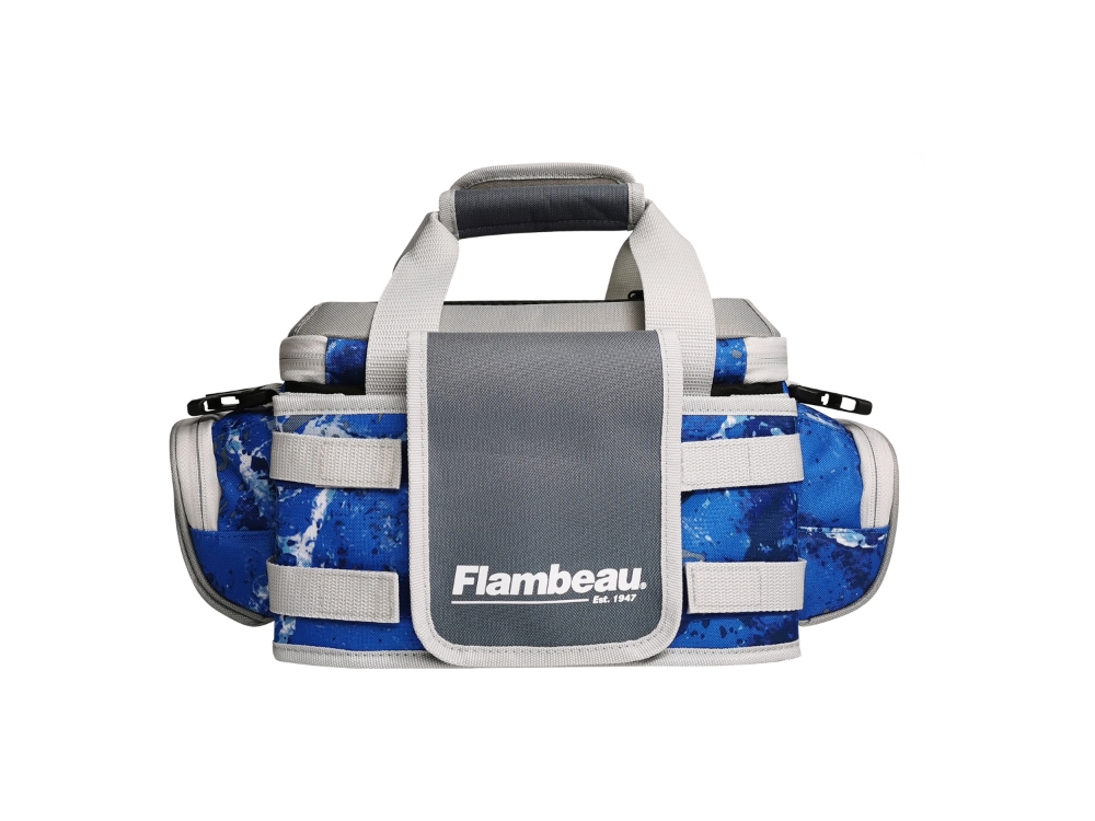 fieldline blue canvas tackle bag Vertical 3700 Drift Series Stay ready to go out on the open water when you bring along the Okeechobee Fats 360 Gear Bag Royal Blue Oversized Canvas Zippered