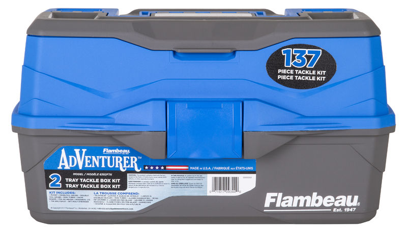 Adventure 2-Tray 137-Piece Tackle Box Kit Adventure 2-Tray 137-Piece Tackle Box Kit