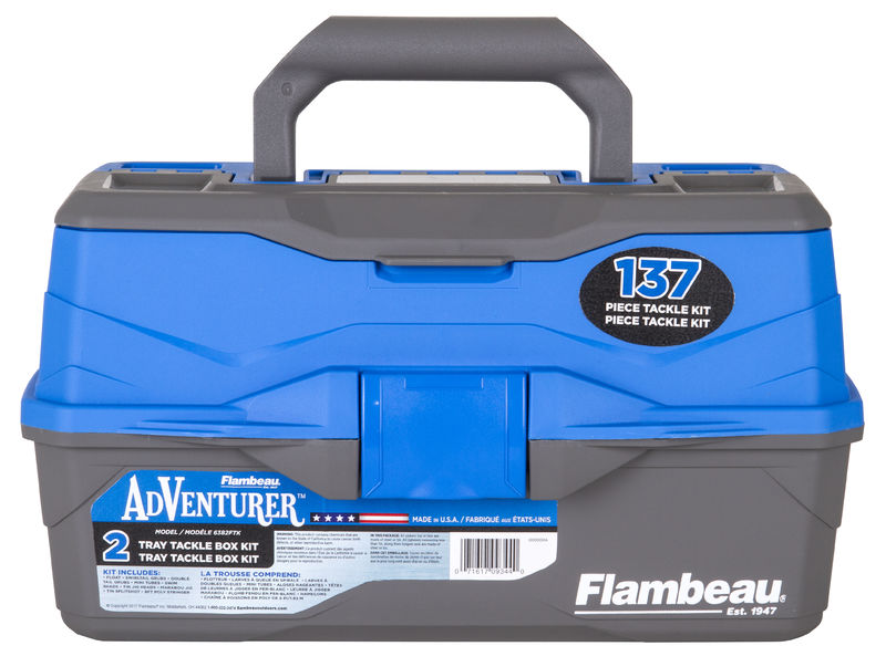 Adventure 2-Tray 137-Piece Tackle Box Kit Adventure 2-Tray 137-Piece Tackle Box Kit