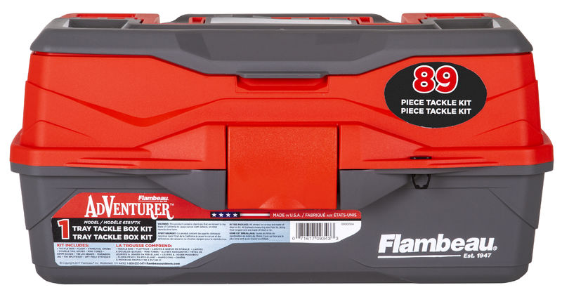 Adventurer 1-Tray 89-Piece Tackle Box Kit Adventurer 1-Tray 89-Piece Tackle Box Kit
