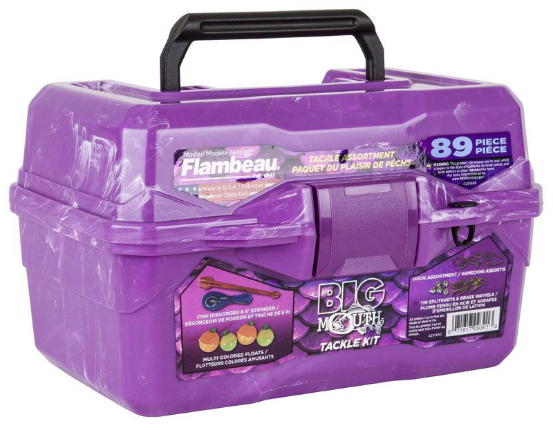 Big Mouth Tackle Box Kit - Purple Swirl Big Mouth Tackle Box Kit - Purple Swirl