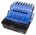 Classic 3-Tray - Frost Series Blue open extended and empty