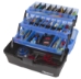 Classic 3-Tray - Frost Series Blue open extended with baits