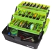 Classic 3-Tray - Frost Series Green open with baits