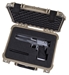 HD Series Pistol Case - Small - Desert Tan - open with pistol