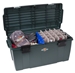 Maximizer Large Lure Storage Box open with baits cap and gloves