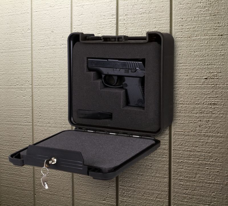Secure-Lock Pistol Locker - Lockdown open with pistol 1