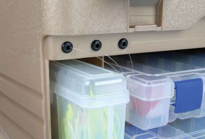 flambeau t5 tackle box Outdoors T5P Pro Multiloader Box, 7 Tuff Tainers, Blue Gold top lid that yields instant access to seven separate tackle storage compartments Flambeau Ike Multiloader Flambeau T5