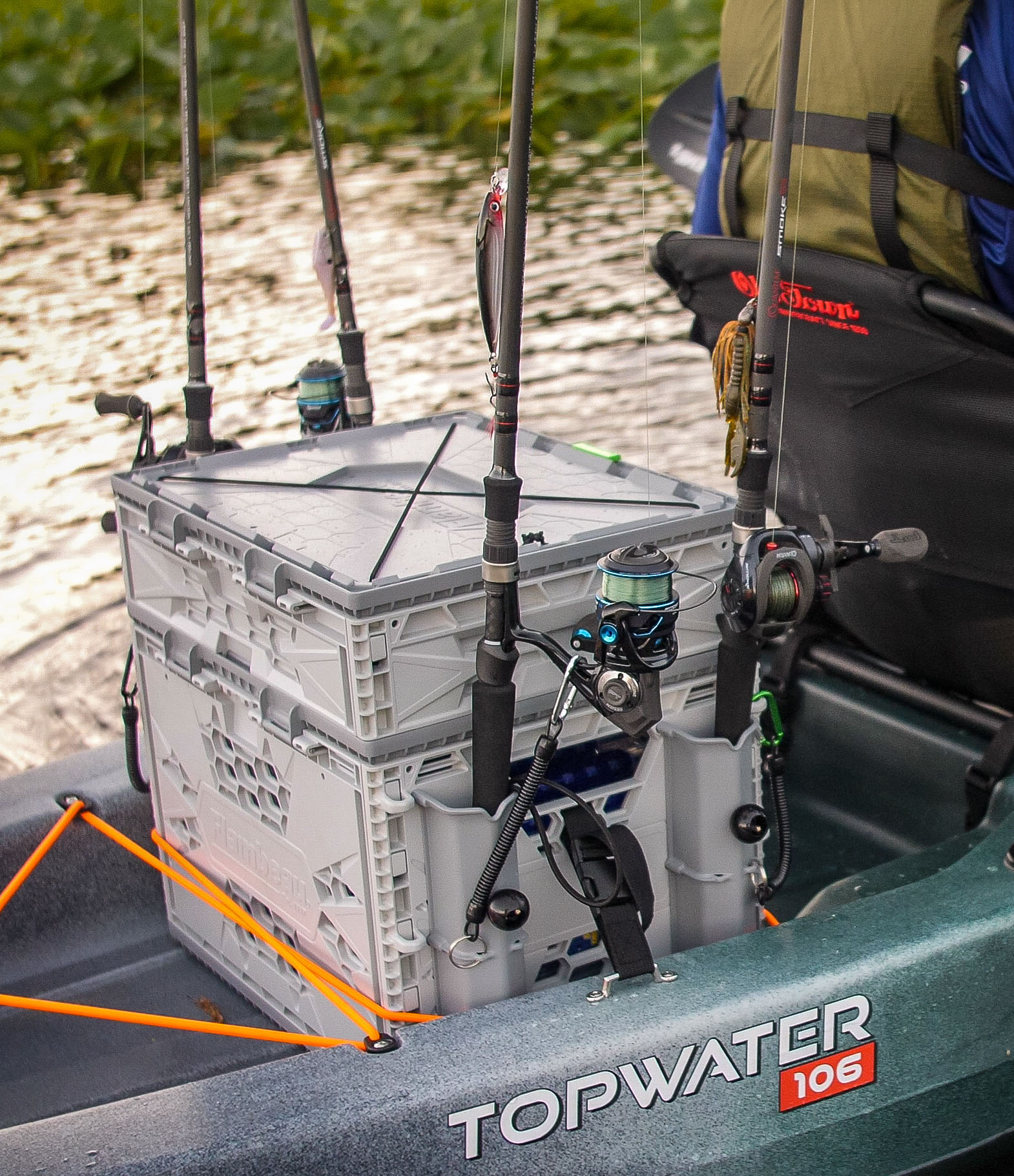 kayak fishing crate rod holder Wilderness Systems Krate This angler kit includes a 13 inch kayak crate Kayak Fishing Rod Holder -