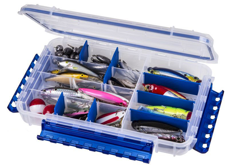 flambeau tackle spinnerbait utility box (Clear, 6.5x4.625x4.125-Inch) Sports & Outdoors The 00330 has two partitions and holds up to 22 baits Ultimate Tuff Tainer