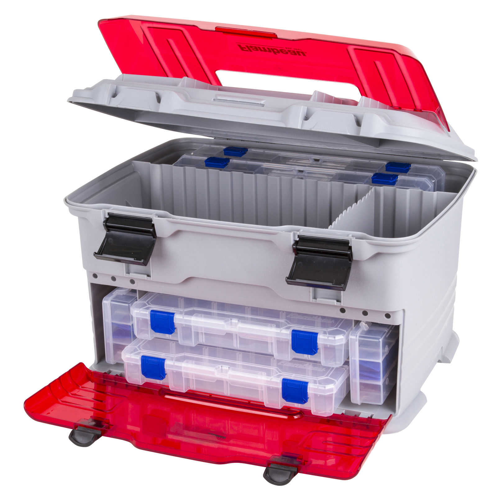 flambeau ike's quotient series tackle box Outdoors T5PW "IKE" Multiloader Box, Fishing Organizer with Tuff Tainer Boxes Included, Zerust Anti-Corrosion Technology old trunk style cantilever tackle box Flambeau 4/0 Medium NextGen Tackle